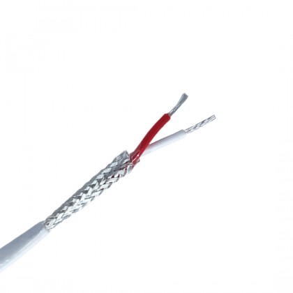 Câble de Modulation Symétrique Cuivre Plaqué Argent PTFE 2x0.5mm² Ø3.2mm