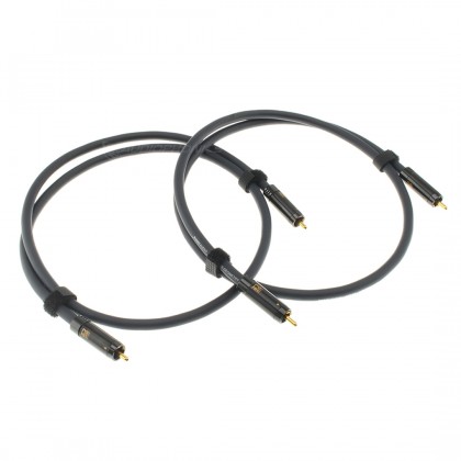 RAMM AUDIO AIR 25 Câble de modulation RCA Cuivre OFHCC Plaqué Or (La paire) 1m