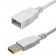 Rallonge USB-A Femelle / USB-A Male 2.0 Plaqué Or 1.8m