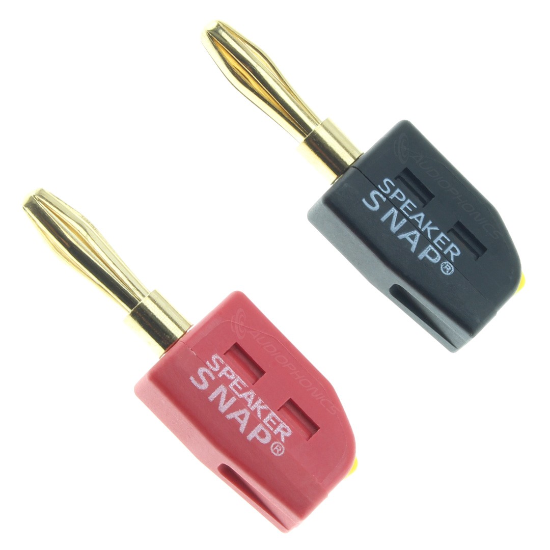 SPEAKER SNAP Gold Plated Banana Plugs Ø4mm (Pair)