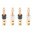 ELECAUDIO BA-40 Tellurium Copper Banana Plugs Ø4mm (Set x4)