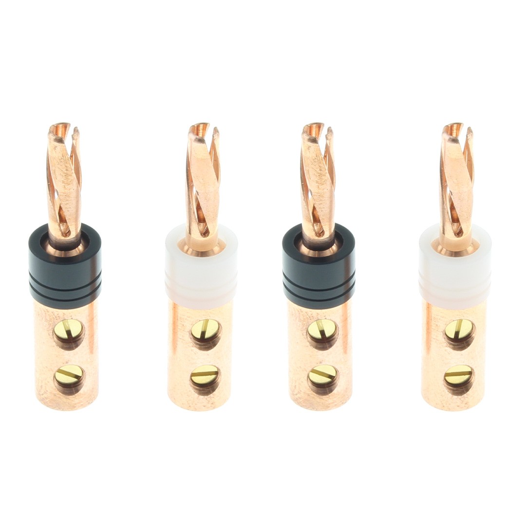 ELECAUDIO BA-40 Tellurium Copper Banana Plugs Ø4mm (Set x4)