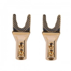 JANTZEN AUDIO Spade Plug Gold Plated Ø3.8mm (Pair)