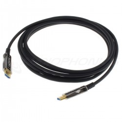 Câble HDMI 2.0 Optique 4K 60Hz 18Gbps UHD HDR 10 DHCP 2.2 EDID CEC ARC 3D 5m