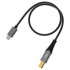 FIIO LD LT1 Male Lightning to Male USB-B Cable Copper Monocrystalline Double Shield Gold Plated 0.5m
