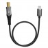 FIIO LD LT1 Male Lightning to Male USB-B Cable Copper Monocrystalline Double Shielding Gold Plated 0.5m