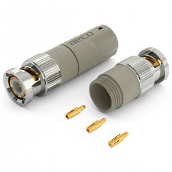 AECO ABC-1451 BNC Connectors 50 Ohm Beryllium Copper Gold Plated Ø10mm (Pair)