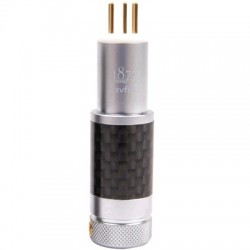 1877PHONO Carbon MG male Din Socket silverr 5 pin gold plated 24K
