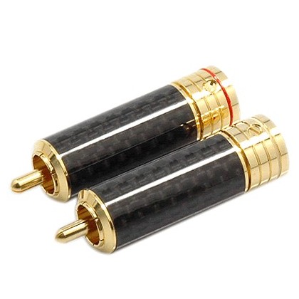 W&M Audio CS-306G Connecteurs RCA Isolés PTFE (la paire) Ø 9.3mm