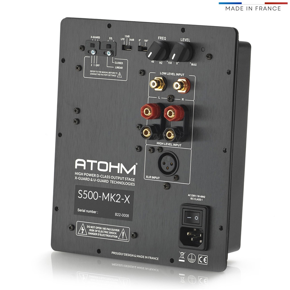 ATOHM S500-MK2-X ICE POWER Class D Amplifier Module Subwoofer 500W 4Ω