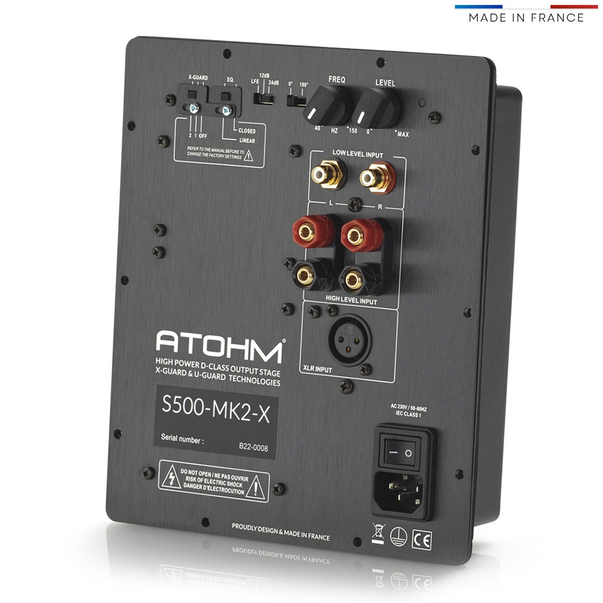 ATOHM S500-MK2-X ICE POWER Module Amplificateur Class D Subwoofer 500W 4Ω