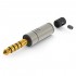 AECO AT4-1812G Jack 4.4mm TRRRS Connector Tellurium Copper Gold Plated Ø6.5mm