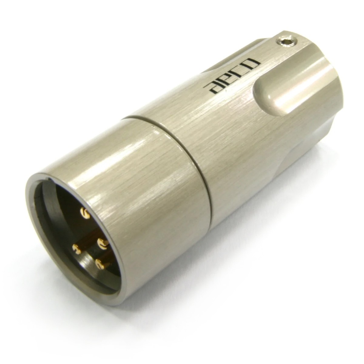 AECO AX4-1611G Connecteur XLR 4 Pôles Cuivre Tellurium Plaqué Or Ø12.5mm