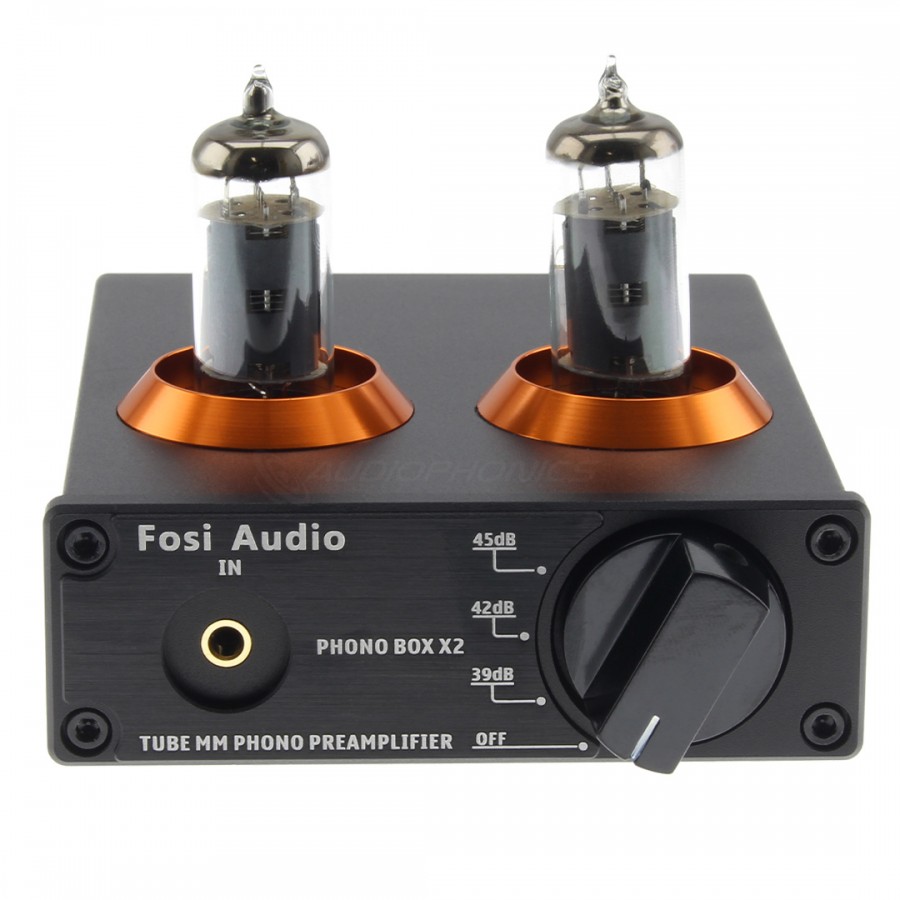 Fosi Audio Box X2 Phono Preamplificador para tocadiscos y tapones de  plátano 2 pares4 piezas