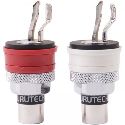 FURUTECH FP-901R Embases RCA Cuivre pur plaqué Rhodium (la paire)