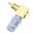 Connecteur RCA Coudé 90° Plaqué Or 24k Ø8mm (Unité)