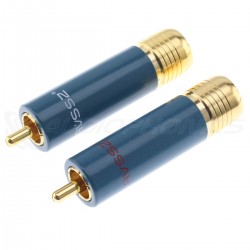 Connecteurs RCA Cuivre 4N Plaqué Or Ø11mm (Set x4)