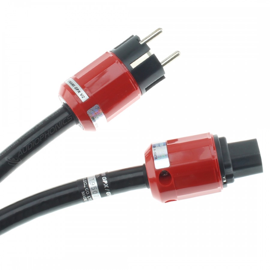 Audiophonics   OYAIDE TUNAMI GPXe V2 Power Cable Schuko IEC C PC OCC A  Copper Gold k Palladium Plated 1.8m