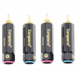 XANGSANE XS-T1061 RCA Connectors Pure Copper 24k Gold Plated Ø9mm (Set x4)