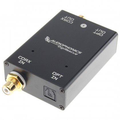 AUDIOPHONICS DIGIRESCUE Reclocker SPDIF Module Optical Coaxial Galvanic Insulation 24bit 192kHz