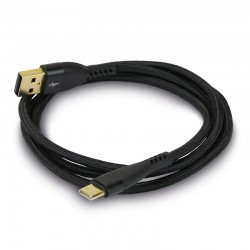 Câble USB-A Mâle vers USB-C Mâle Plaqué Or 1m