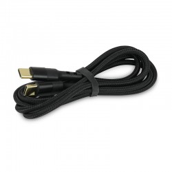 Câble USB-C Mâle vers USB-C Mâle Plaqué Or 1m