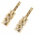 Banana Plugs BFA Gold Plated Ø5mm (Pair)