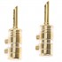 Banana Plugs BFA Gold Plated Ø5mm (Pair)