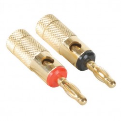 Dayton Audio BACT Fiches Bananes plaquées Or (x2) Ø 5.0mm