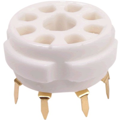 Ceramic tube holder 8 pins Gold plated FU50 5Z8P