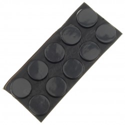 3M Silicone feet 20x3mm Black (Set x10)