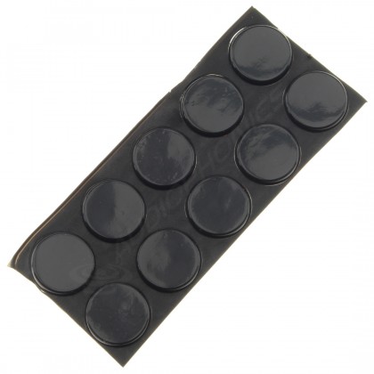 3M Pieds silicone 20x3mm Noir (Set x10)