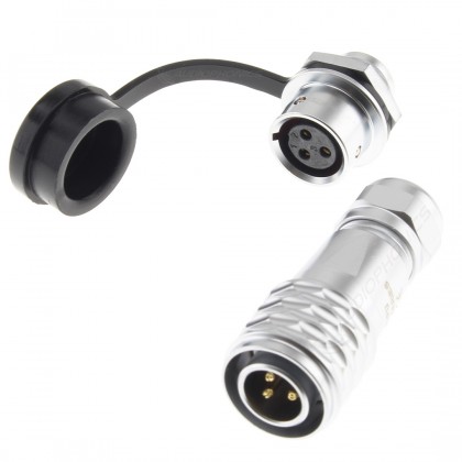 SF12 Connectors 3 Pole Male / Female Lockable Ø6mm