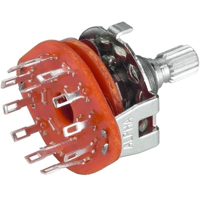 MONACOR RS-126S Mechanical selector 2x6 positions