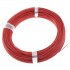 Fil de Câblage Monobrin Cuivre OFC Plaqué Argent Gaine PTFE 0.5mm² Ø1.3mm Rouge