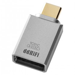 DD TC01C Female USB-A to Male USB-C Adapter Gold Plated