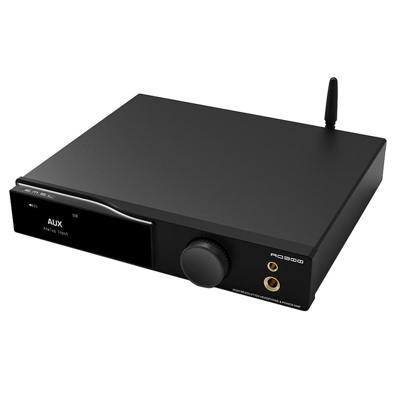 SMSL AO300 Class D Amplifier MA5332MS Headphone Amplifier DAC CS43131 2x165W 4Ω 32bit 768kHz DSD256 MQA Black