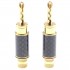 Gold-Plated Copper Banana Plugs Ø6mm (Pair)
