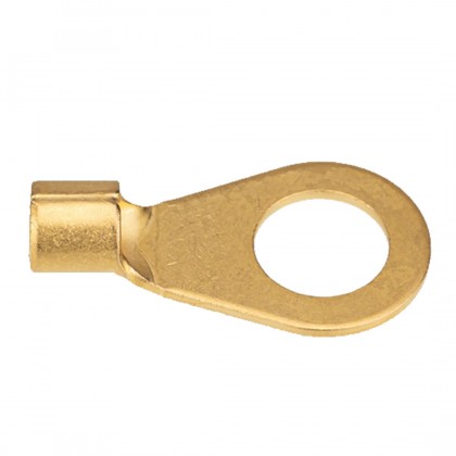 MUNDORF MCONCL.R10-6.5G Ring Crimp Terminal Gold-Plated M6 0.5-1mm² (Set x4)