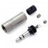AECO AT3-1351S Jack 3.5mm TRS Connector Tellurium Copper Silver Plated Ø6.5mm