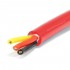 Cable Triple Conductor Silicon 0.75mm² Red