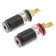 Speaker Terminals 24k Gold Plated Copper Ø19mm x 50mm (Pair)