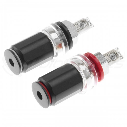 2 Paires De Borniers Haut-parleur Dorés MONACOR – Pour Câbles 4mm