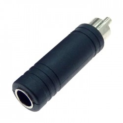 Adaptateur jack 6.35 femelle stéréo vers RCA mâle