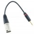 E1DA Adapter Cable XLR Male 3 Pin to Jack 3.5mm Male Gold Plated 15cm