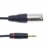 E1DA Adapter Cable XLR Male 3 Pin to Jack 3.5mm Male Gold Plated 15cm
