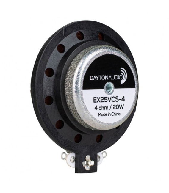 DAYTON AUDIO EX25VCS4 IMS™ Speaker Exciter 20W 4 Ohm Ø25mm Audiophonics