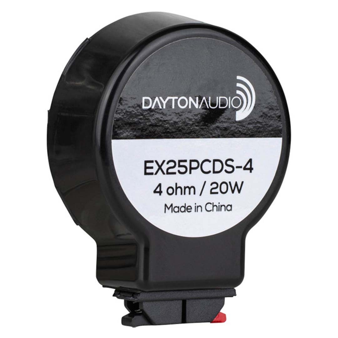 DAYTON AUDIO EX25PCDS-4 IMS™ Haut- Parleur Vibreur Exciter 20W 4 Ohm Ø25mm