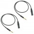 Balanced Interconnect Cable Jack 6.35mm TRS Male to XLR 3-Pole Male OFC Copper 75cm (Pair)