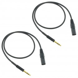 Balanced Interconnect Cable 6.35mm TRS Male to XLR 3-Pole Male OFC Copper 1.5m (Pair)